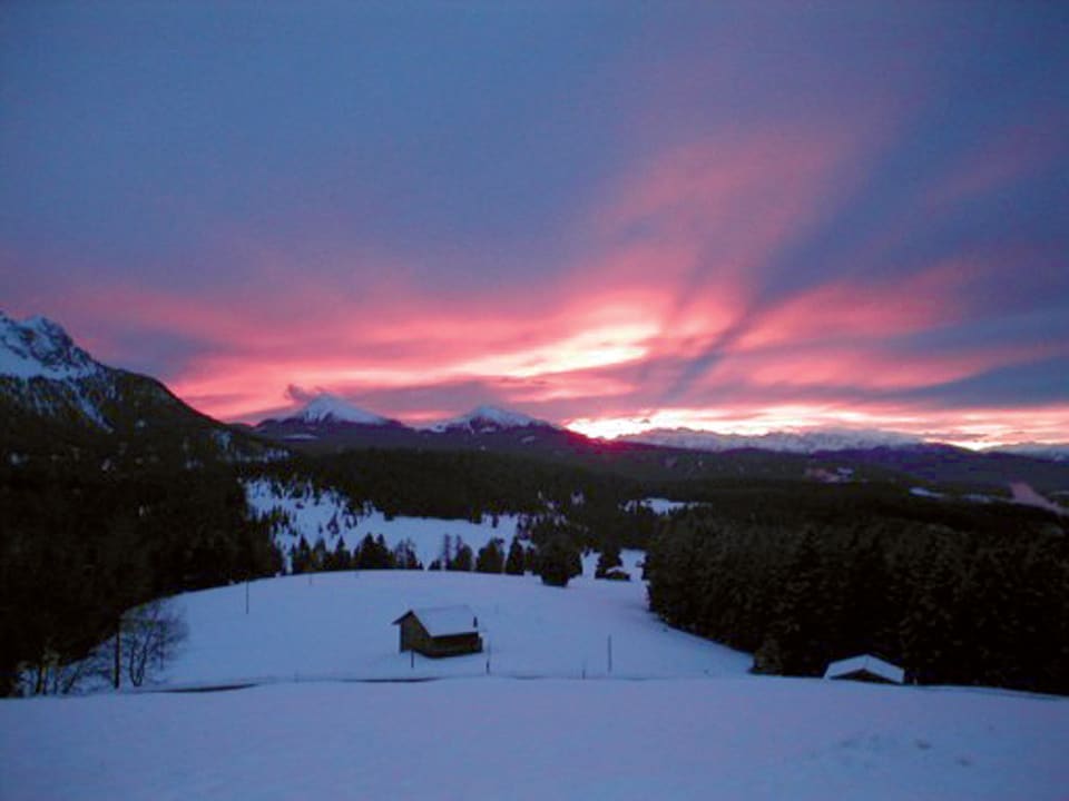 Romantische Winterstimmung vom Gasthof aus Alpengasthof Jolanda