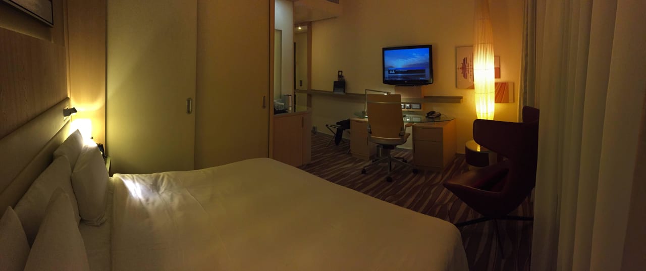 Zimmerpanorama Hilton Frankfurt Airport