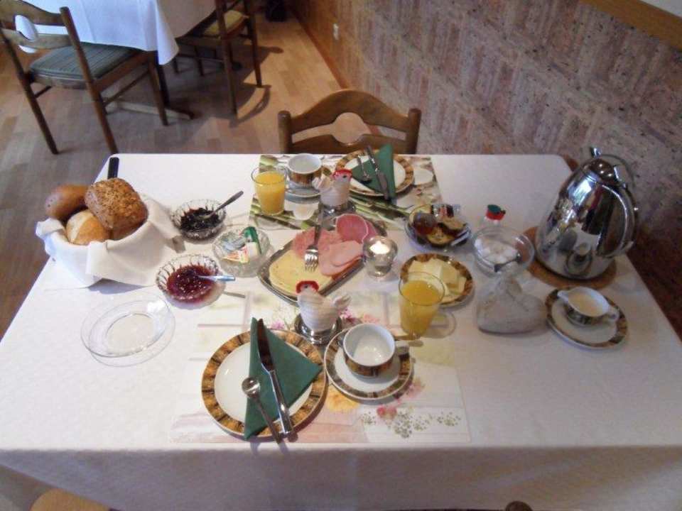 Frühstückstisch Landpension Langrehr