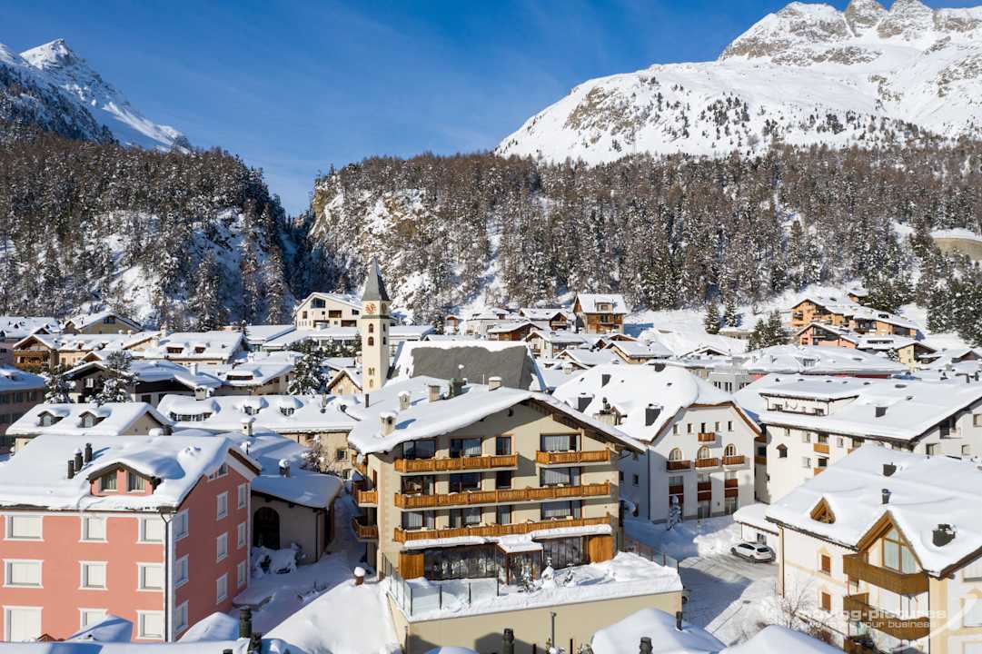 Außenansicht Albana Hotel Silvaplana