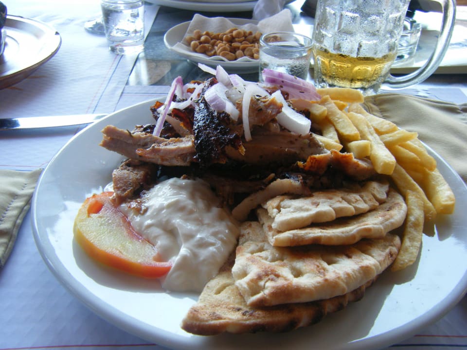 Gyrosteller,hat uns sehr gut geschmeckt Hotel Kalithea Horizon Royal