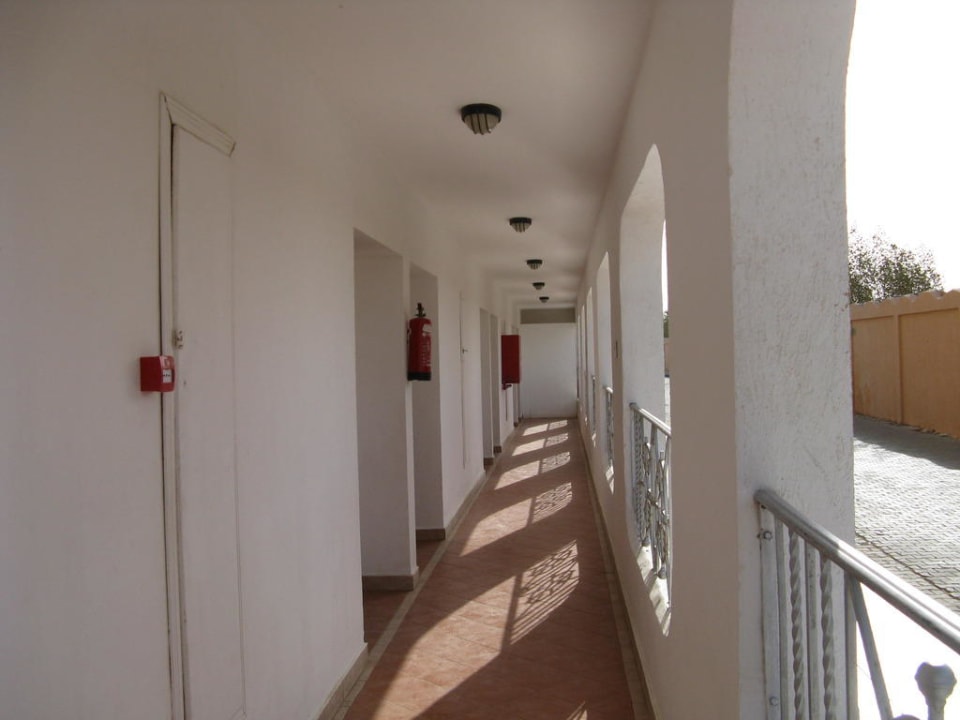 Eingang zu den Zimmer im 5er Gebäude Titanic Resort & Aqua Park