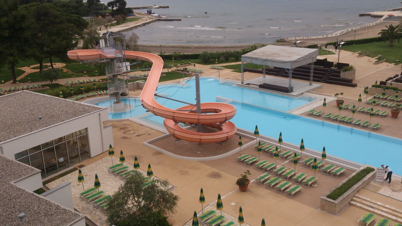 Blick vom Balkon Zimmer 1409 Falkensteiner Club Funimation Borik