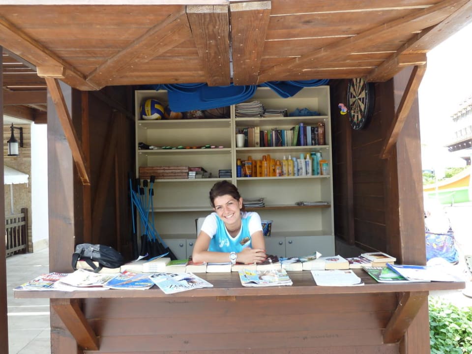 Sultan im Infostand Sunis Evren Beach Resort Hotel & Spa