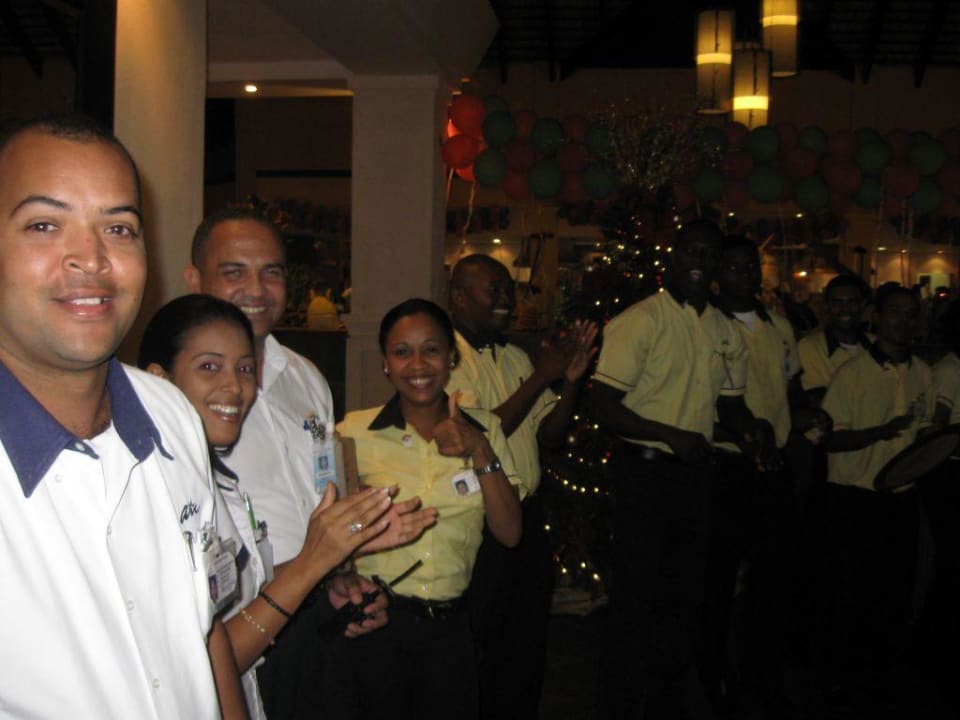 Empfang des Restaurantpersonals Royalton Splash Punta Cana
