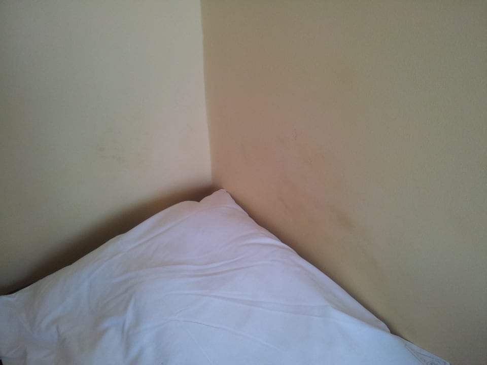 Ściany lekko brudne... Hotel Hutnik