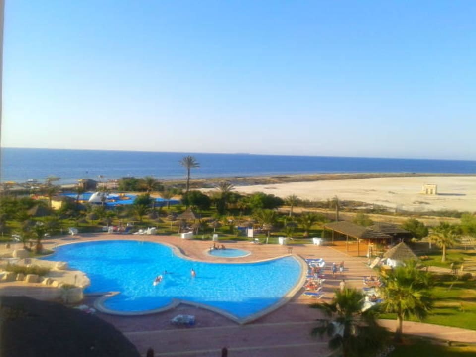 Zimmerausblick - am besten in der 3. Etage wohnen Skanes Serail Aquapark