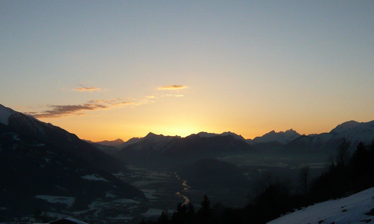 Von unserem Balkon ins Inntal Hotel Habhof Garni