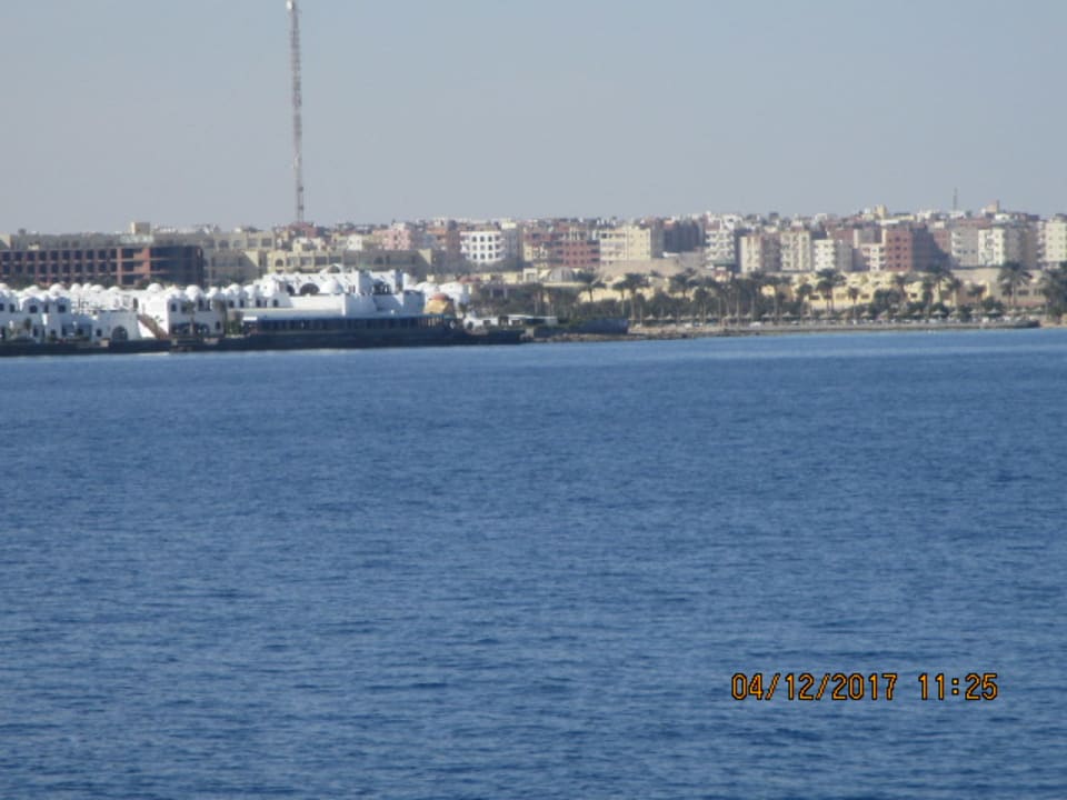 Anlage vom Glasbodenboot aus gesehen Arabella Azur Resort