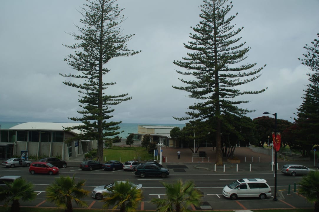 Blick aus dem Zimmer Scenic Hotel Te Pania Napier