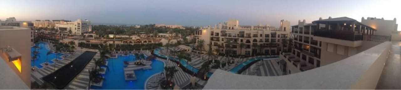 Blick vom Dach Steigenberger Aqua Magic