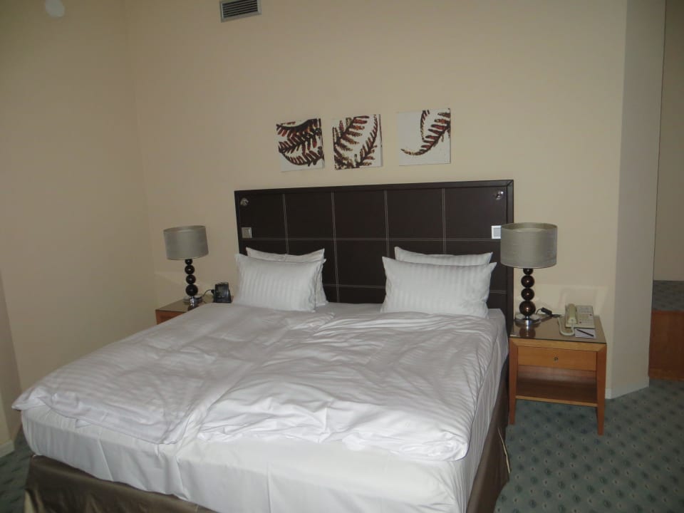 Gemütliches Doppelbett Hilton Dresden