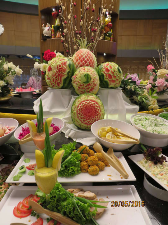 Deko beim Buffet My Home Resort