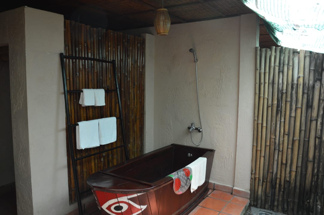 Outdoor Dusche Mekong Lodge