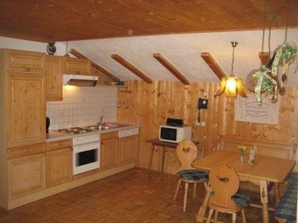 Wohnung Gamsbleamie Küche Unterdacheben /Apartments/Bauernhof