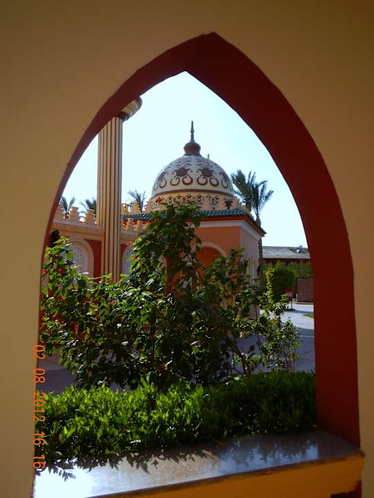 Blick zur Showbühne Pickalbatros Alf Leila Wa Leila Resort - Neverland Hurghada