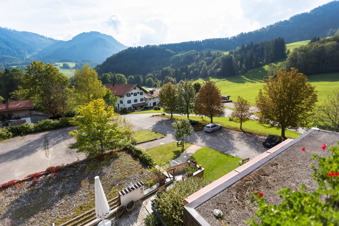 Ausblick vom Stammhaus Landhotel Maiergschwendt