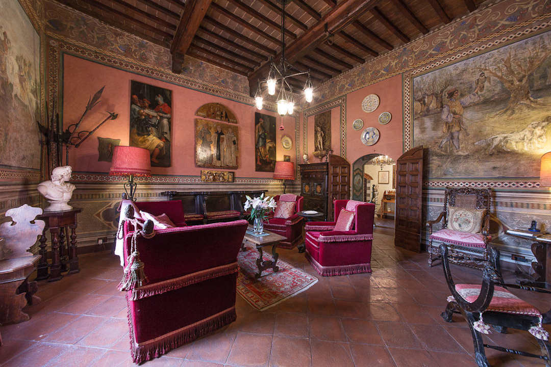 Sala rossa Hotel Castelletto Di Montebenichi