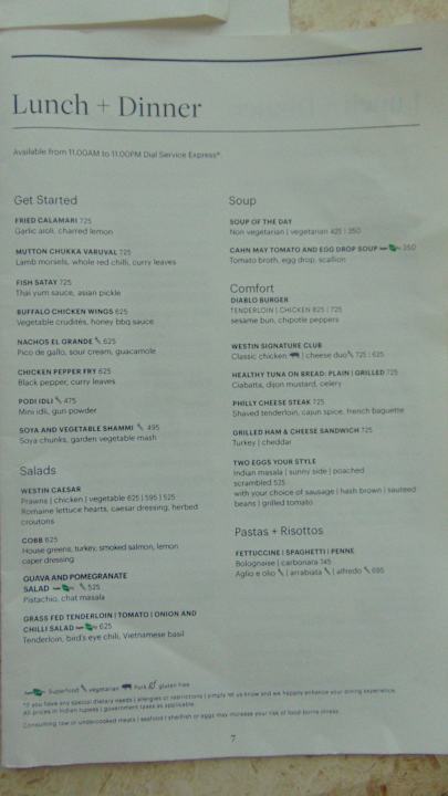 Gastro Hotel The Westin Chennai Velachery