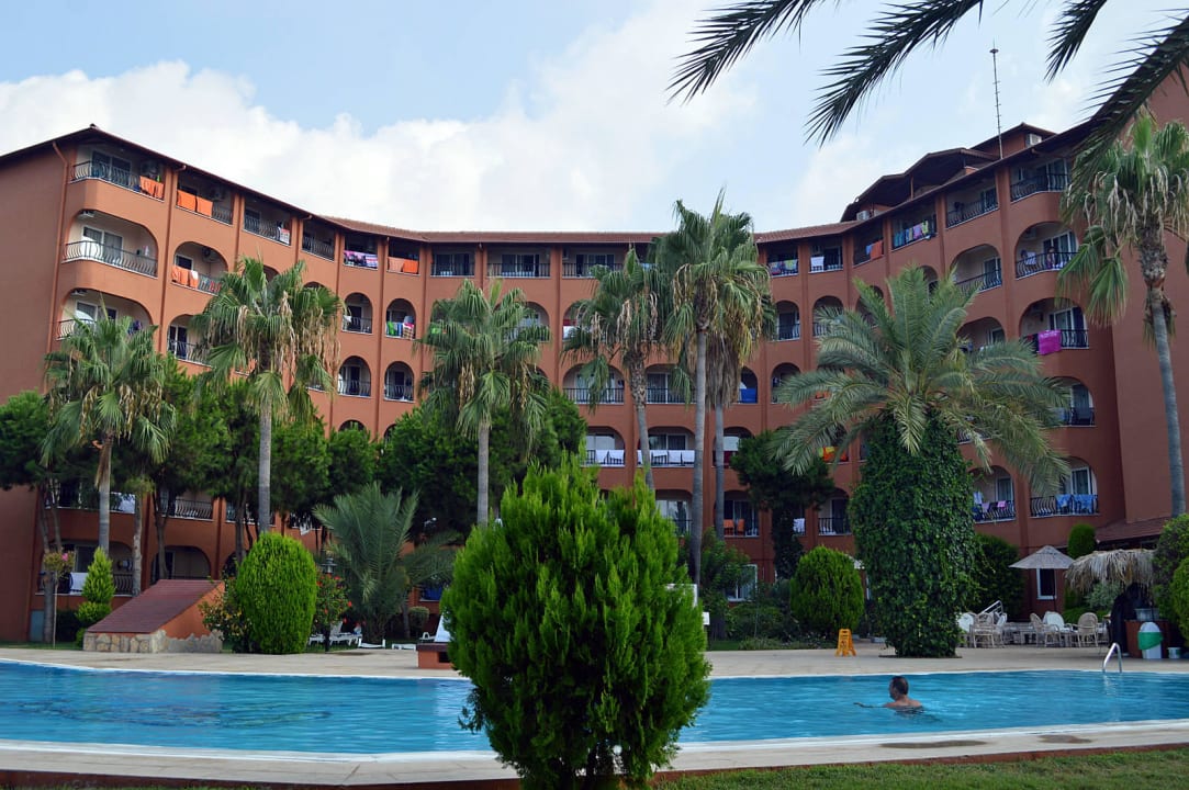 Ausblick auf den A-Block Club Turtas Beach Hotel