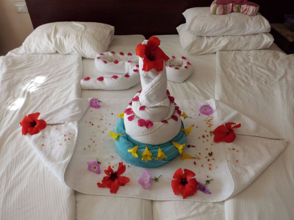 Geburtstagstorte auf dem Bett Shams Prestige Abu Soma-Adults Only