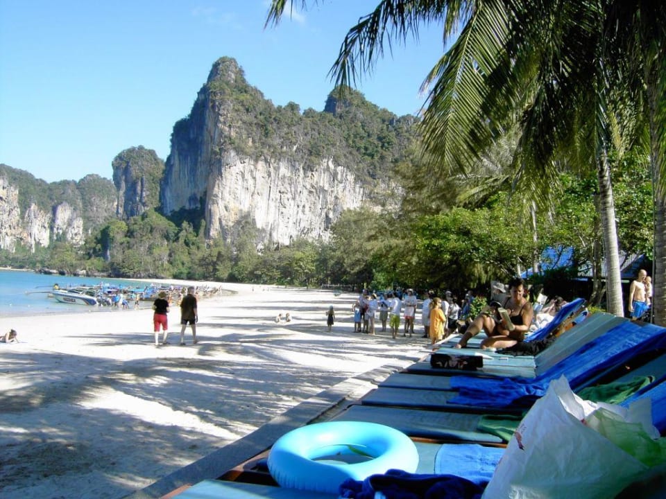 Strand vom Pool betrachtet Hotel Railay Bay Resort & Spa