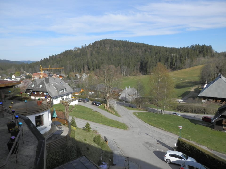 Blick zur Straße Hotel Sonnenberg Garni