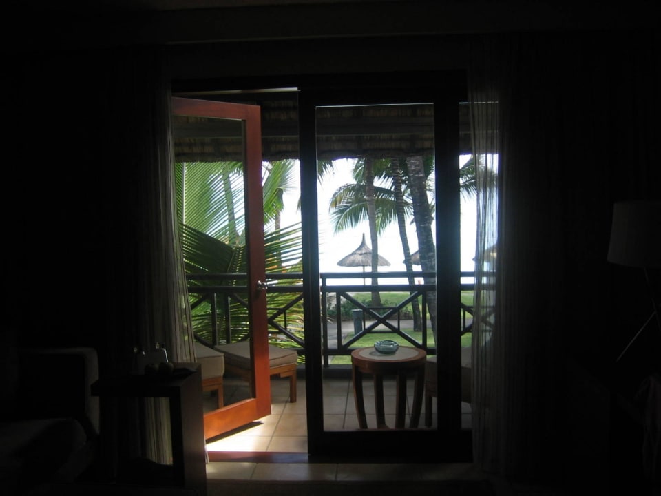 Blick aus dem Zimmer Constance Belle Mare Plage