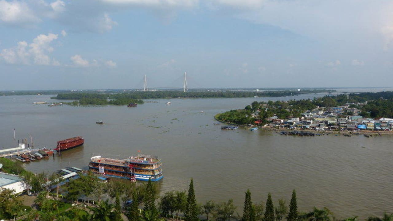Blick von der Dachterrasse Kim Tho Hotel
