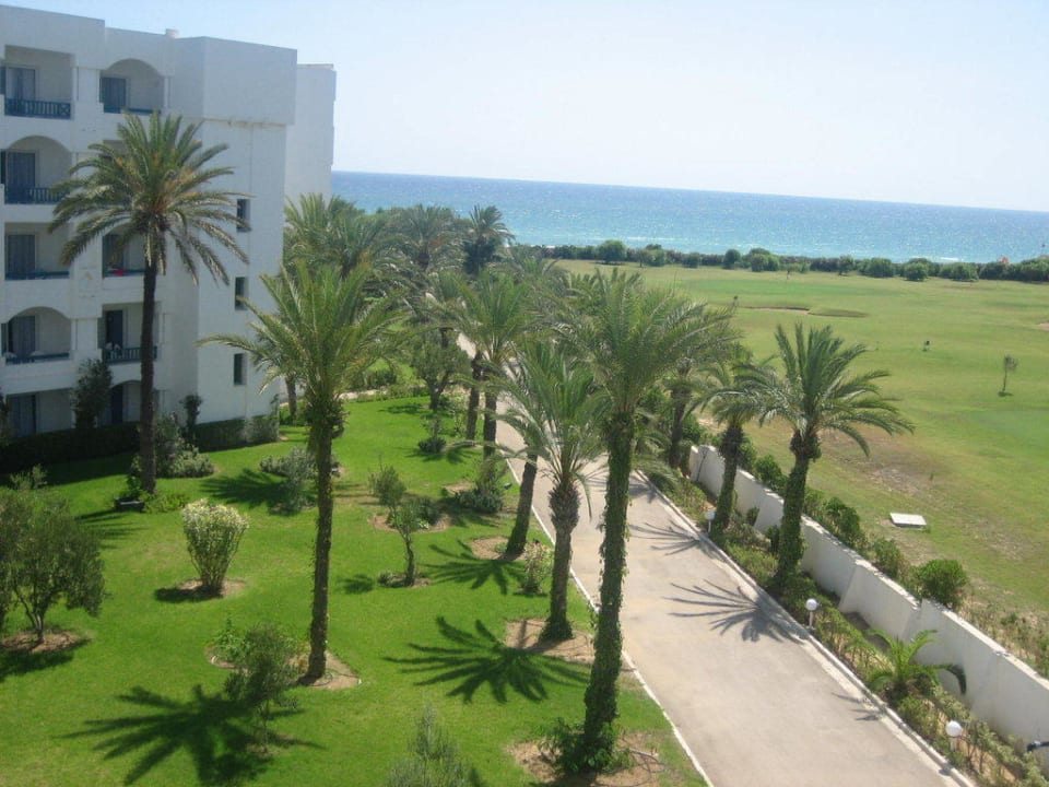Ausblick vom Balkon mit Meerblick Mahdia Palace Thalasso