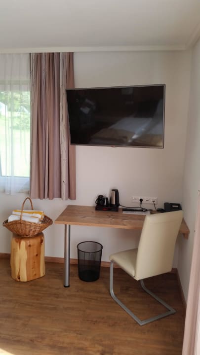 Blick vom Bett aus Wellness Landhaus Parth