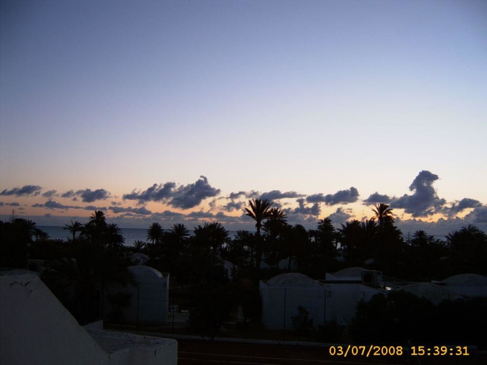 Morgendämmerung über dem Sangho Hotel Sangho Club Zarzis
