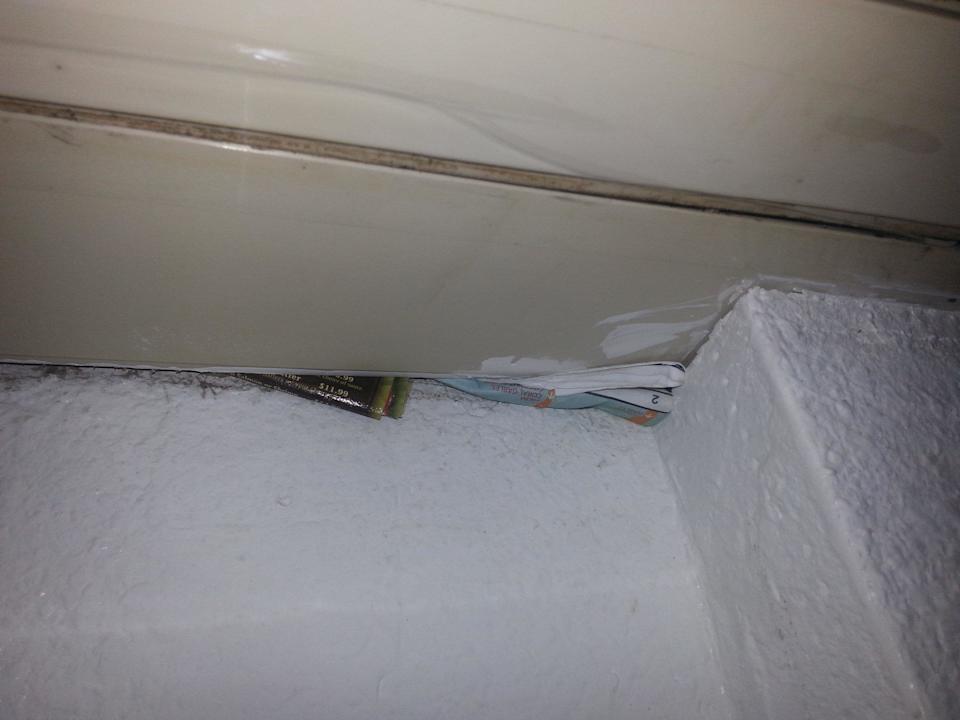 Klimaanlage mit Papier zugestopft Hotel Royal South Beach