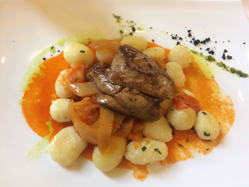 Goose liver with potatoes Hotel Novotel Budapest Centrum