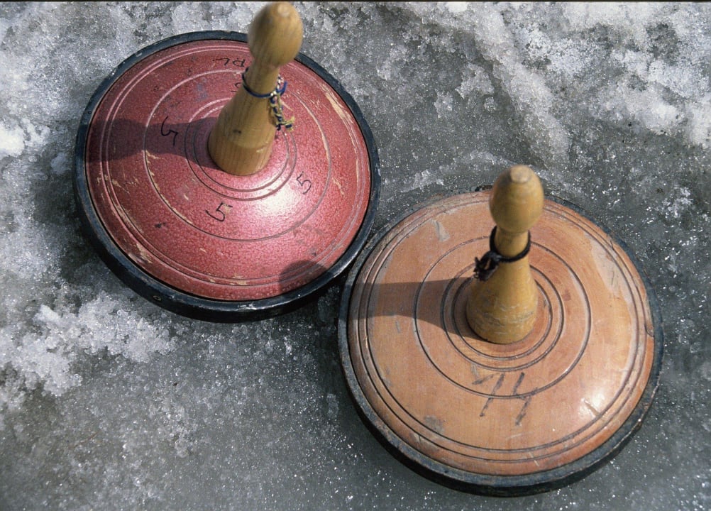 Eisstöcke für die Eistockbahn Alpengasthof Moser