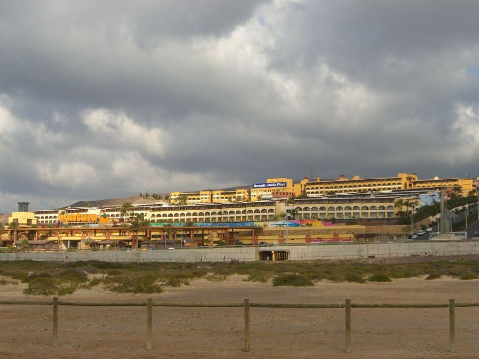 Aussicht vom Strand auf´s Hotel Occidental Jandía Playa
