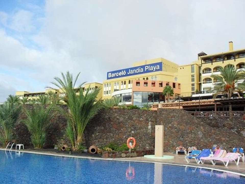 Aussicht vom offenen Flur Block 6 Occidental Jandía Playa