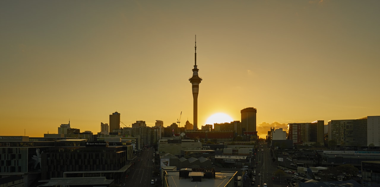 Ausblick Swiss-Belsuites Victoria Park, Auckland