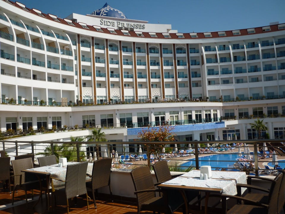 Blick von der Terrasse Side Prenses Resort & Spa