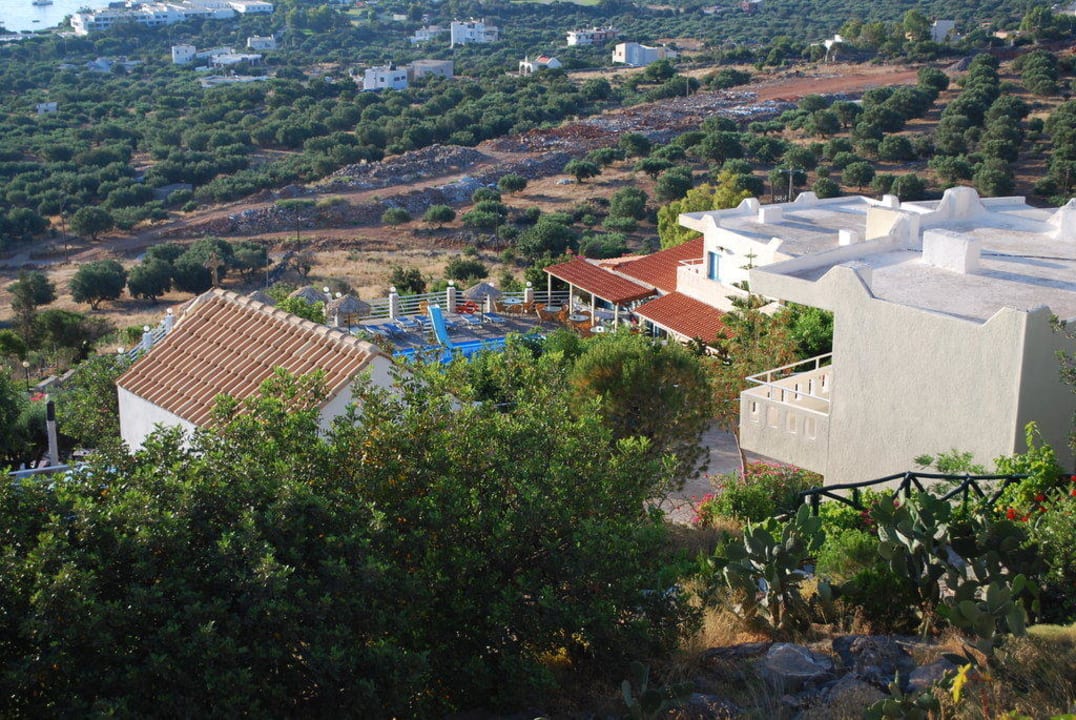 Blick vom Balkon Elounda Residence Resort & Waterpark