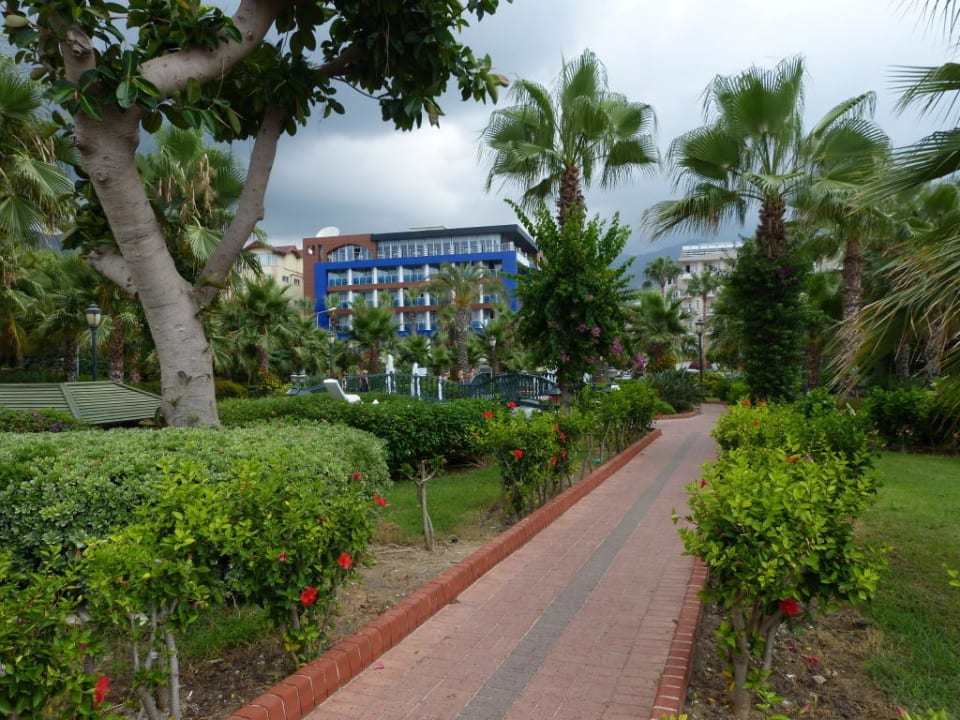 Blick zum Hotel aus dem Park Gardenia Hotel