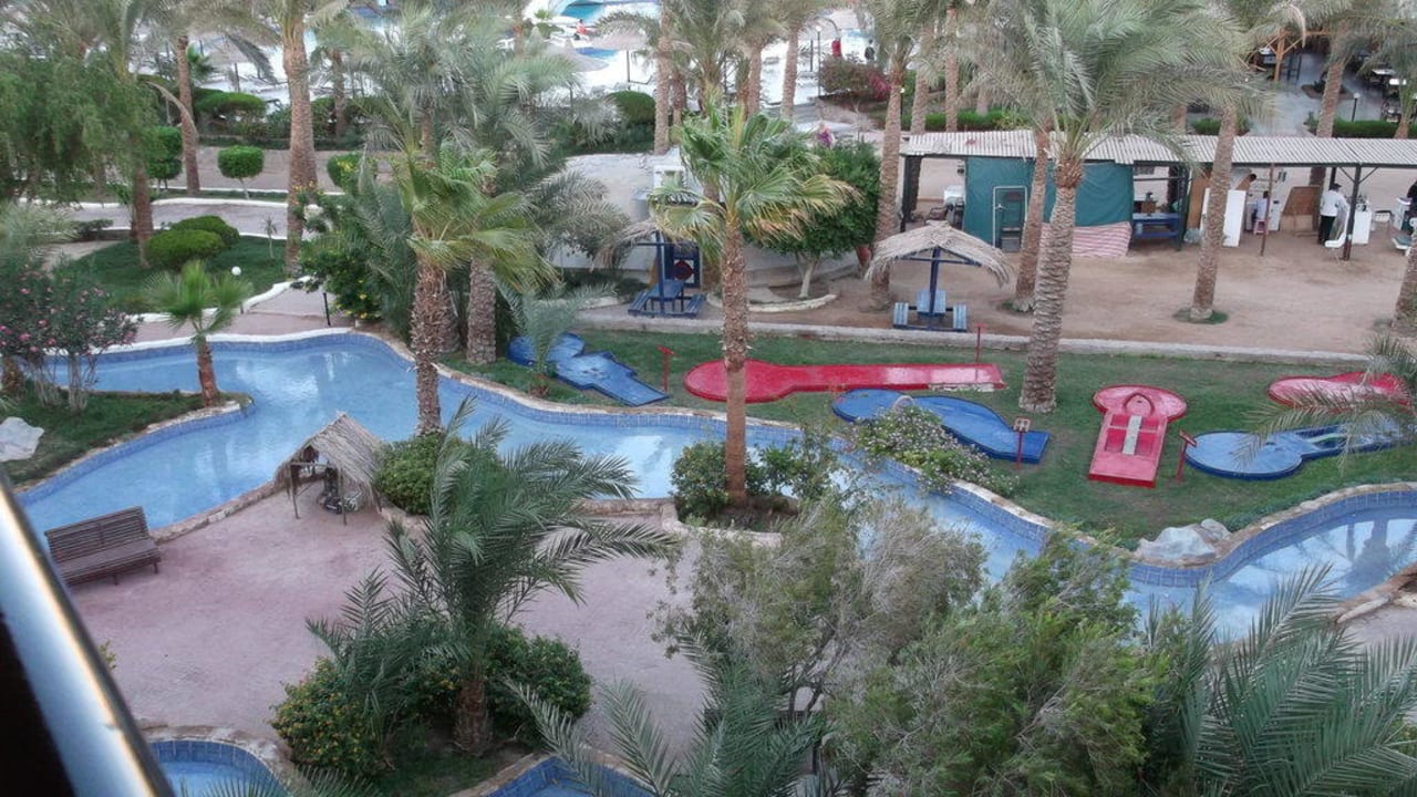 Blick vom Balkon in den Garten Giftun Azur Resort