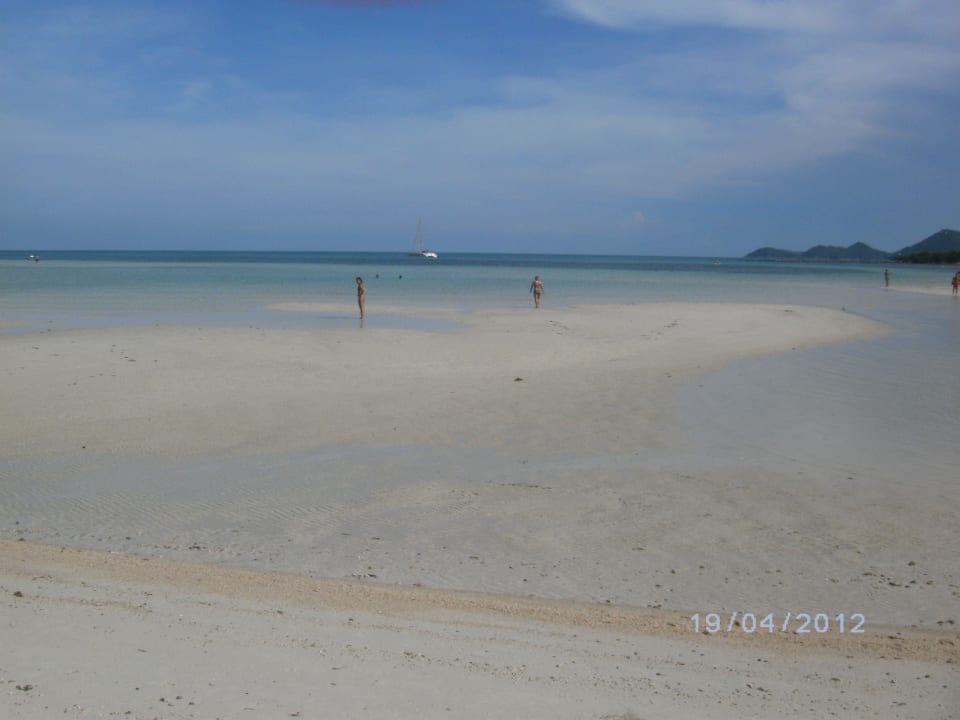 Das ist der Hotel-Strand Samui Natien Resort