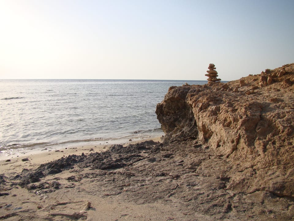 The beach seems to be a remainder of a coral reef. Wadi Lahmy Azur Resort