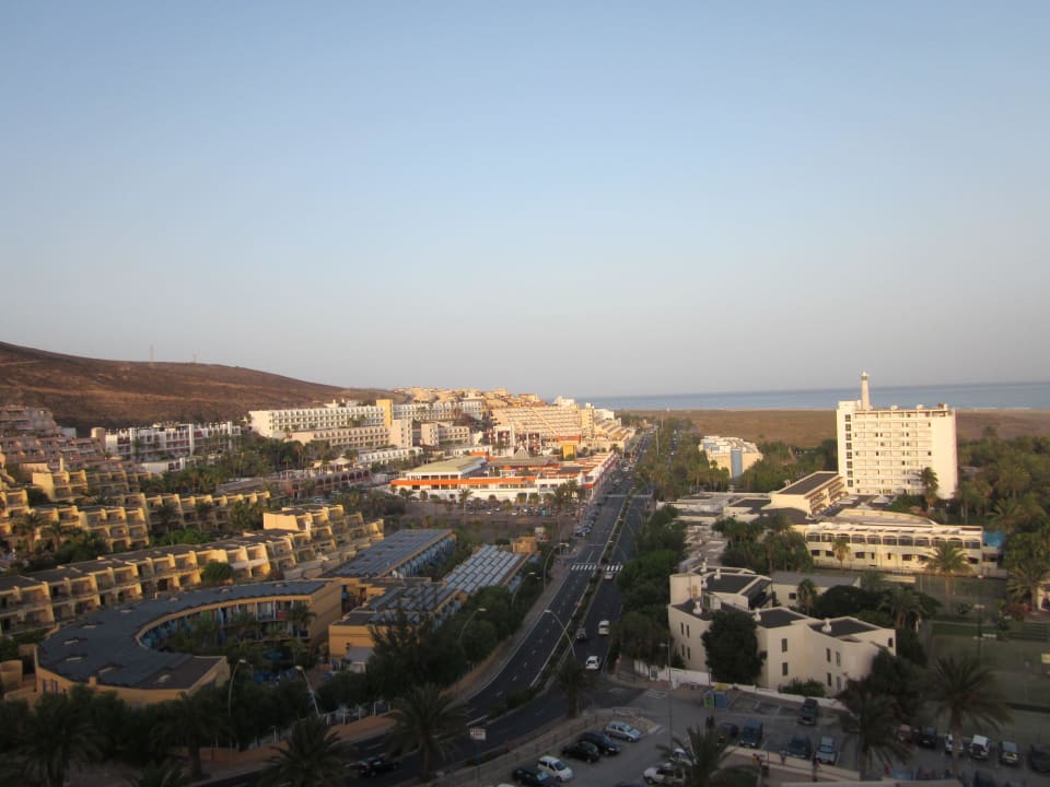 Ausblick von der obersten Etage Hotel Riu Palace Jandia