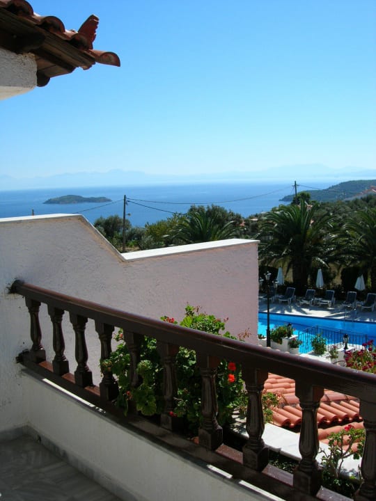 Blick vom Zimmerbalkon Hotel Paradise