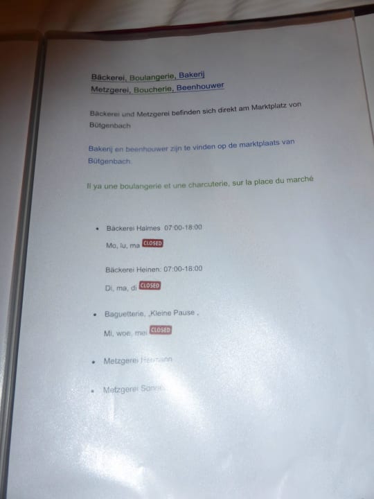 Hotelinformation Hotel Eifelland