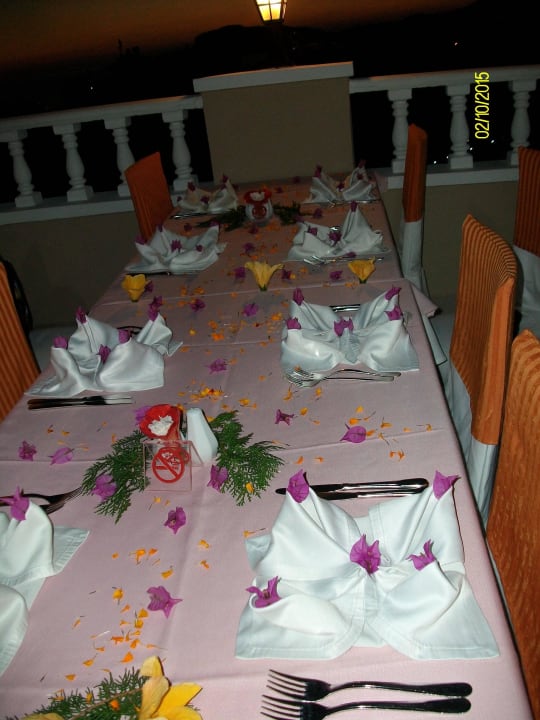 Geburtstagstisch  Hotel Club Paradiso