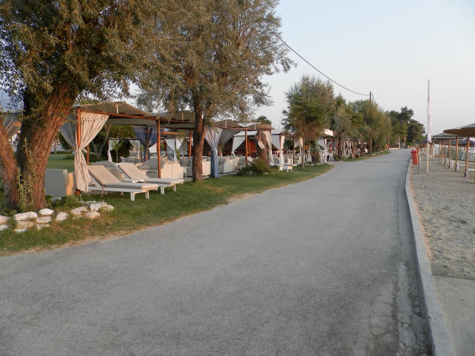 Sitzgelegenheiten Strandbar alltoura Club Hotel Poseidon Palace