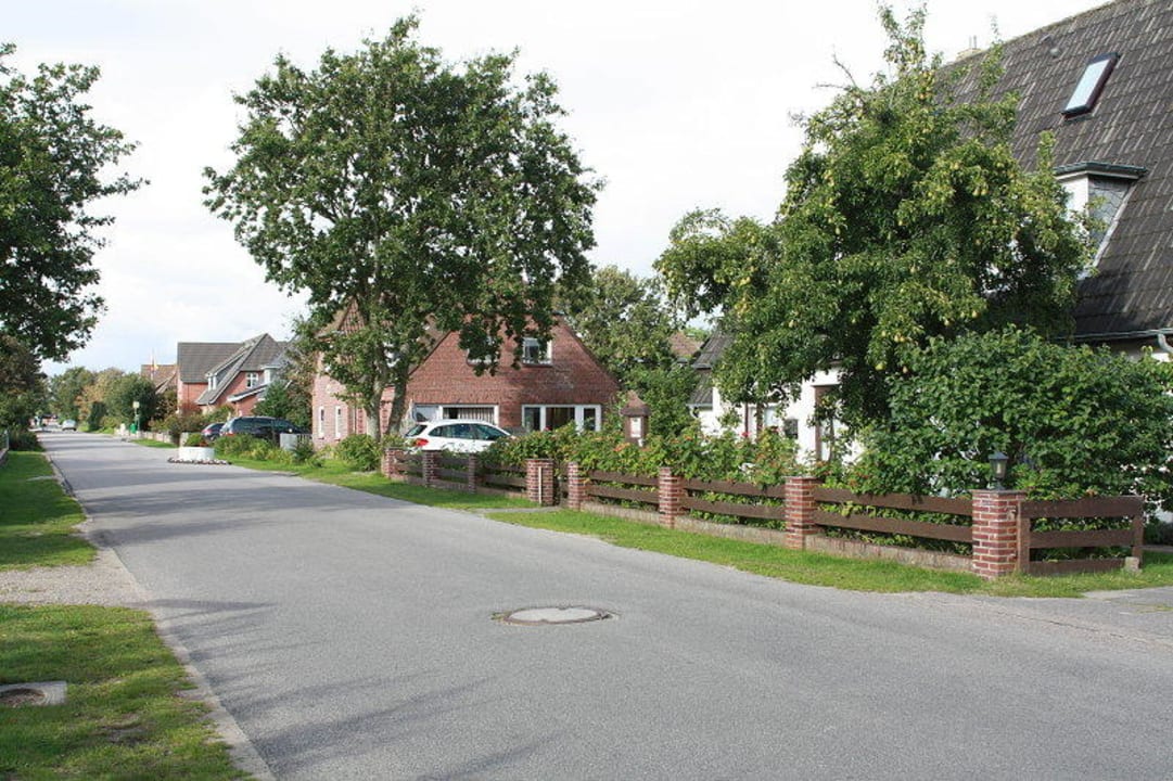 Straße vor der Pension Gästehaus Üs Eilun